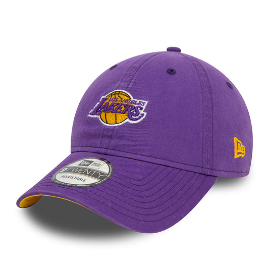 Gorra de béisbol 9TWENTY L.A. Lakers de New Era - Morado Lavado-Amarillo