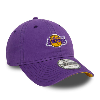 Gorra de béisbol 9TWENTY L.A. Lakers de New Era - Morado Lavado-Amarillo