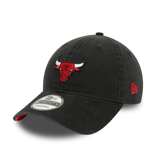 Gorra de béisbol 9TWENTY Chicago Bulls de New Era - Negro Lavado-Rojo