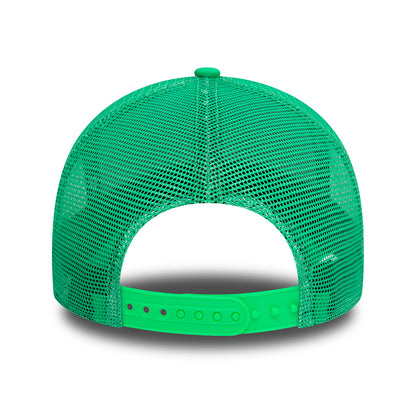 Gorra Trucker A-Frame MLB League Essential New York Yankees de New Era - Verde Brillante-Blanco
