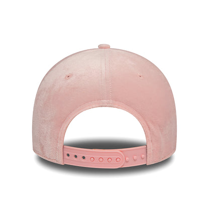 Gorra Snapback mujeres 9FORTY MLB Velour L.A. Dodgers rosa claro NEW ERA