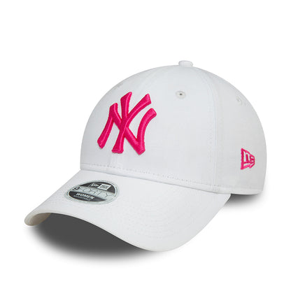 Gorra de béisbol 9FORTY MLB League Essential New York Yankees de New Era - Blanco-Rubor