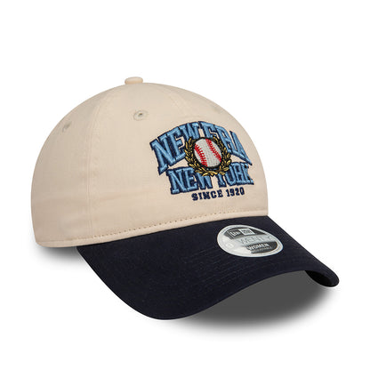 Gorra de béisbol mujer 9TWENTY NE Wordmark de New Era - Piedra-Azul Marino