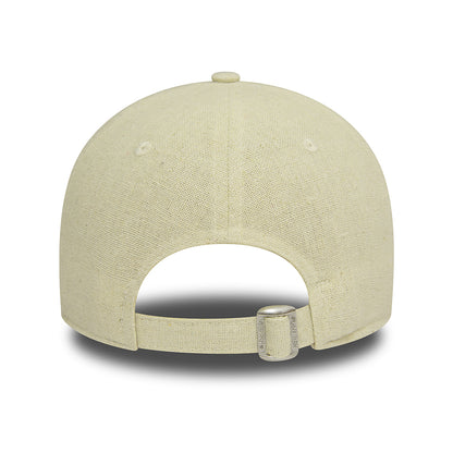 Gorra de béisbol 9FORTY MLB Linen New York Yankees para mujeres de New Era - Piedra-Blanco