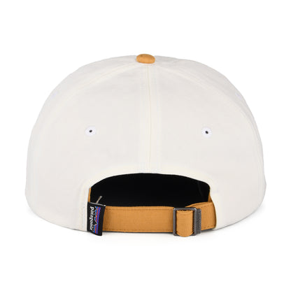 Gorra de béisbol P-6 Label de algodón orgánico de Patagonia - Crema-Mostaza