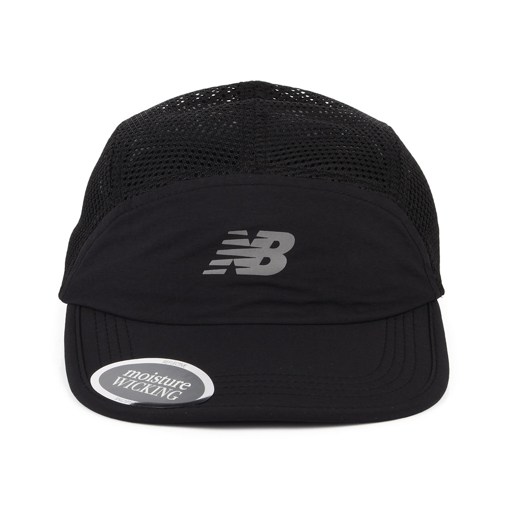 Gorra 5 paneles Air Flow reciclado de New Balance - Negro