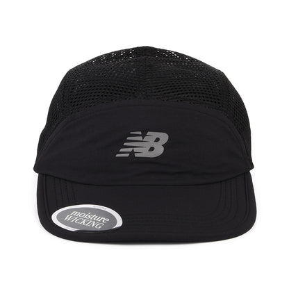 Gorra 5 paneles Air Flow reciclado de New Balance - Negro