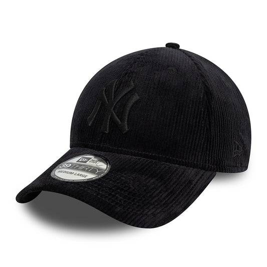 Gorra de béisbol 39THIRTY MLB Cord New York Yankees de New Era - Negro sobre Negro