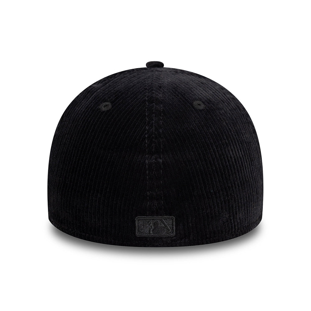 Gorra de béisbol 39THIRTY MLB Cord New York Yankees de New Era - Negro sobre Negro
