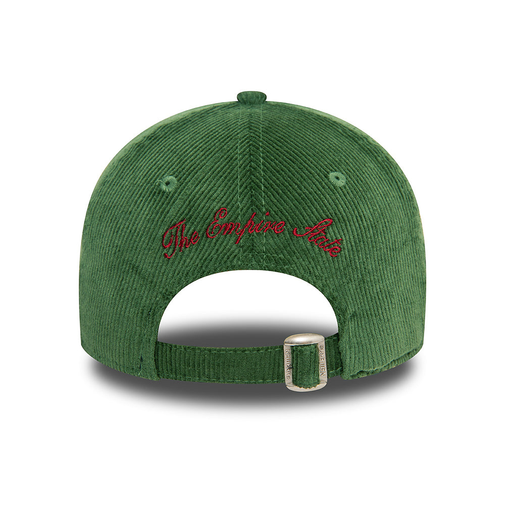 Gorra de béisbol 9TWENTY NE Cord New York de New Era - Verde Oscuro