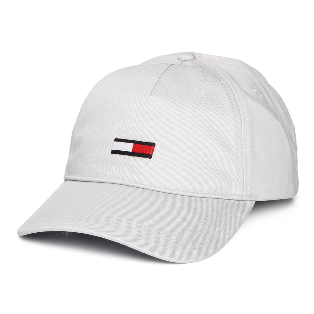 Gorra de béisbol TJW Elongated Flag de Tommy Hilfiger - Gris Claro