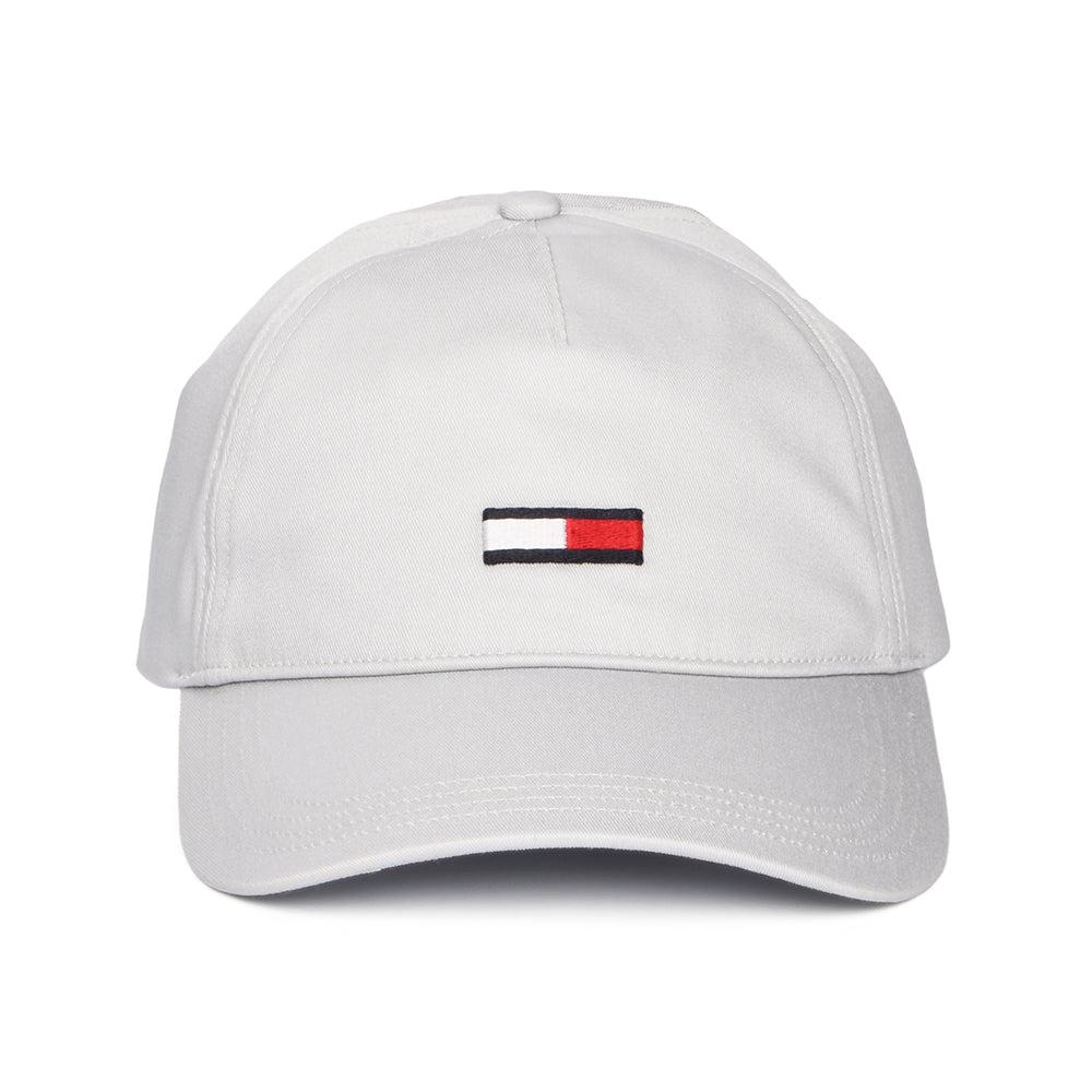 Gorra de béisbol TJW Elongated Flag de Tommy Hilfiger - Gris Claro