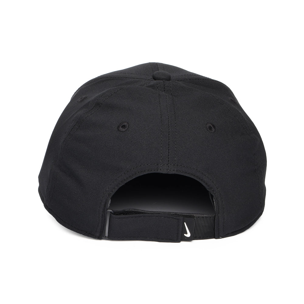 Gorra de béisbol Dri-Fit Estructurada de Nike Golf - Negro sobre Negro