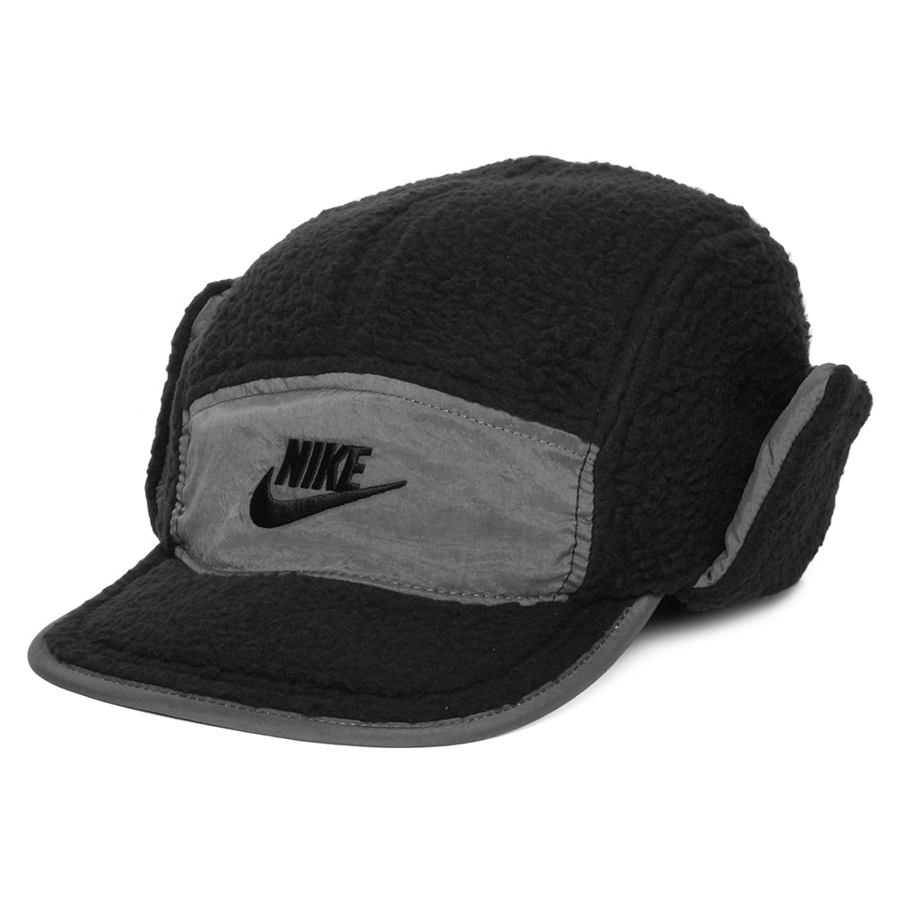 Gorra 5 paneles Fly con orejeras de Nike Golf - Negro-Gris
