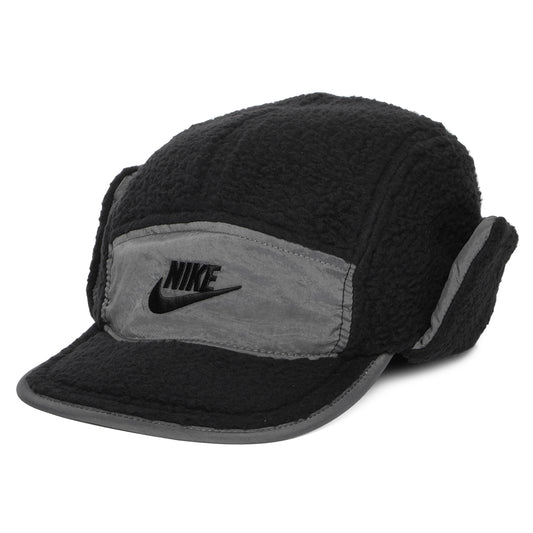 Gorra 5 paneles Fly con orejeras de Nike Golf - Negro-Gris