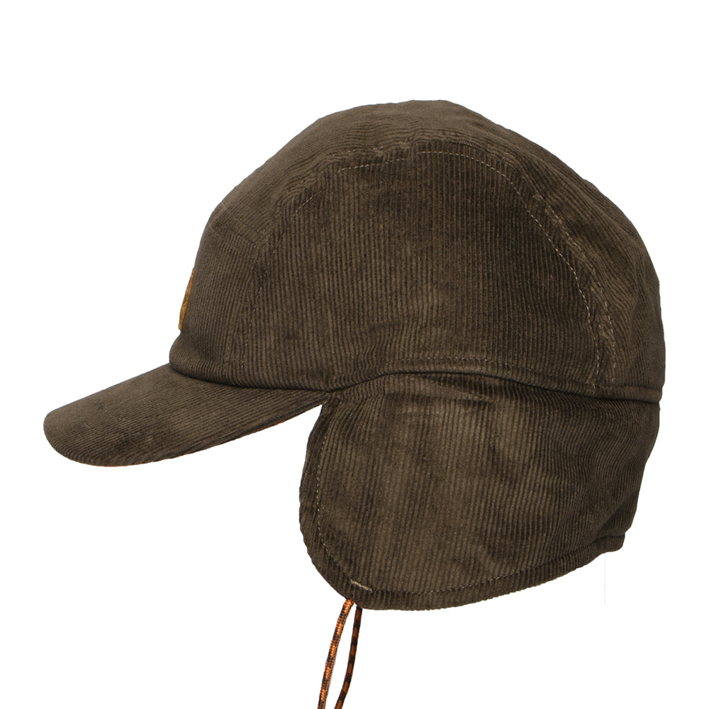 Gorra 5 paneles Range de pana con orejeras de Patagonia - Nuez