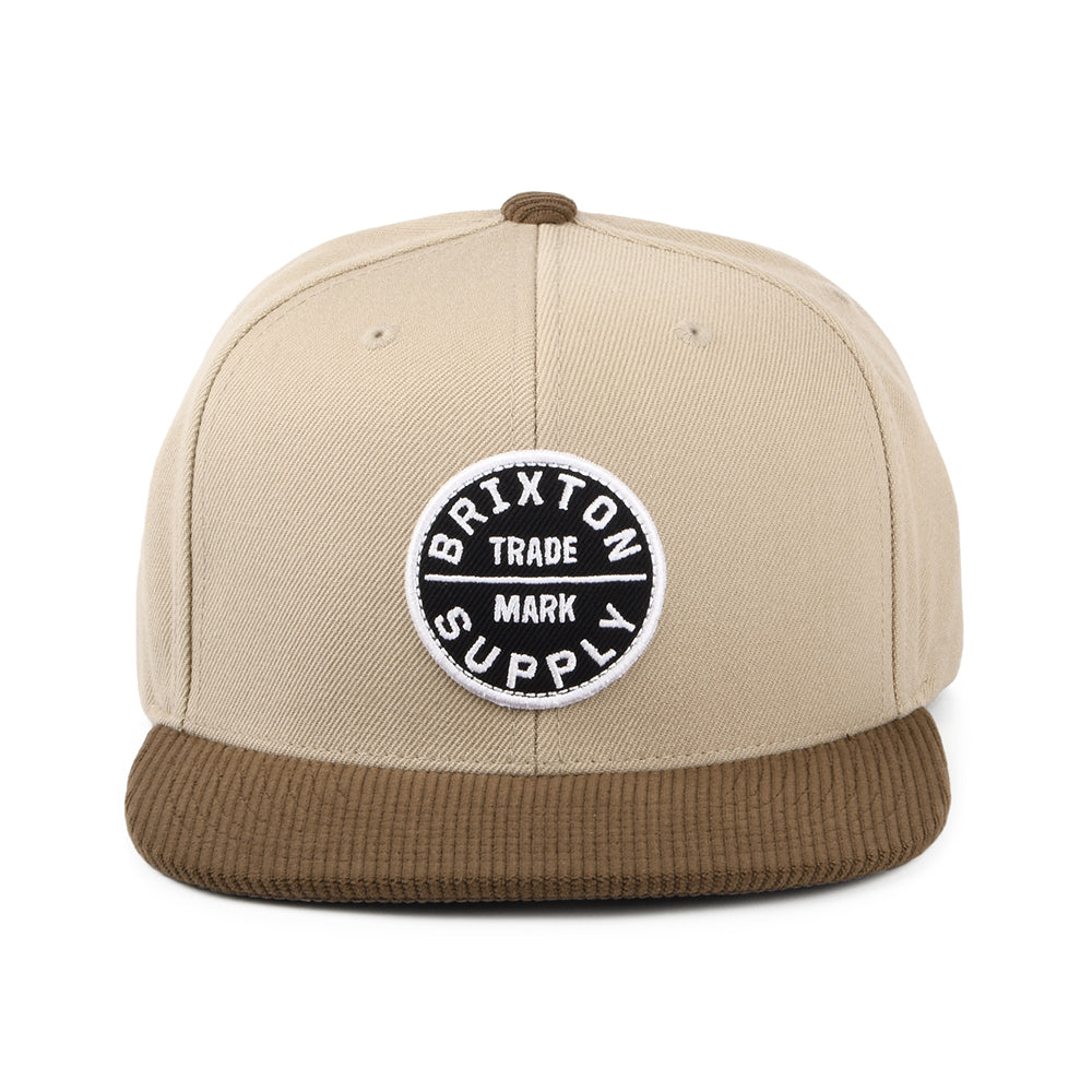 Gorra Snapback Oath III de Brixton - Kaki-Sepia