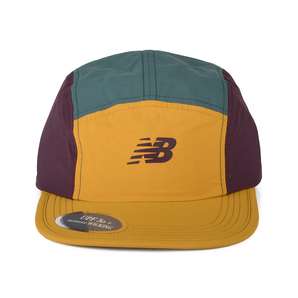 Gorra 5 paneles Everyday reciclado de New Balance - Mostaza-Abeto-Ciruela