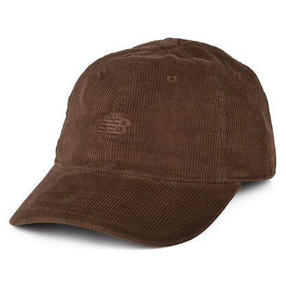 Gorra de béisbol efecto lavado de pana de New Balance - Roble