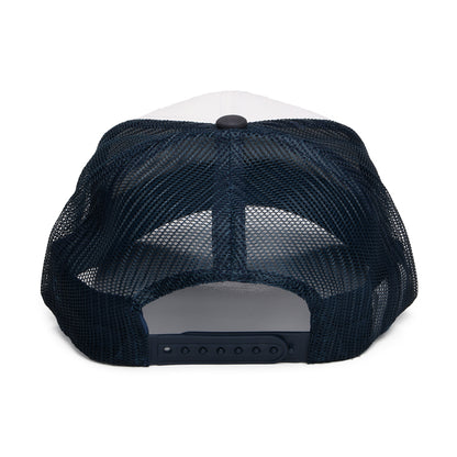 Gorra Trucker Regal NetPlus MP de Brixton - Blanco-Azul Marino Lavado