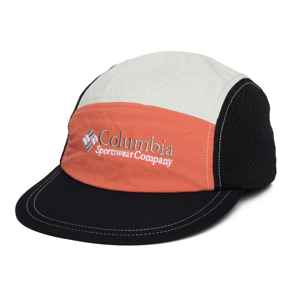 Gorra 5 paneles Wingmark ligero de Columbia - Rojo Óxido-Negro-Menta