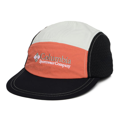 Gorra 5 paneles Wingmark ligero de Columbia - Rojo Óxido-Negro-Menta
