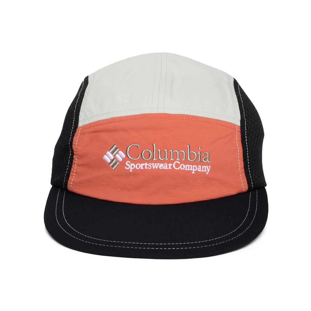 Gorra 5 paneles Wingmark ligero de Columbia - Rojo Óxido-Negro-Menta