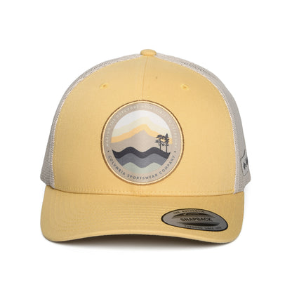 Gorra de camionero paisaje circular de malla de Columbia - Arena Claro
