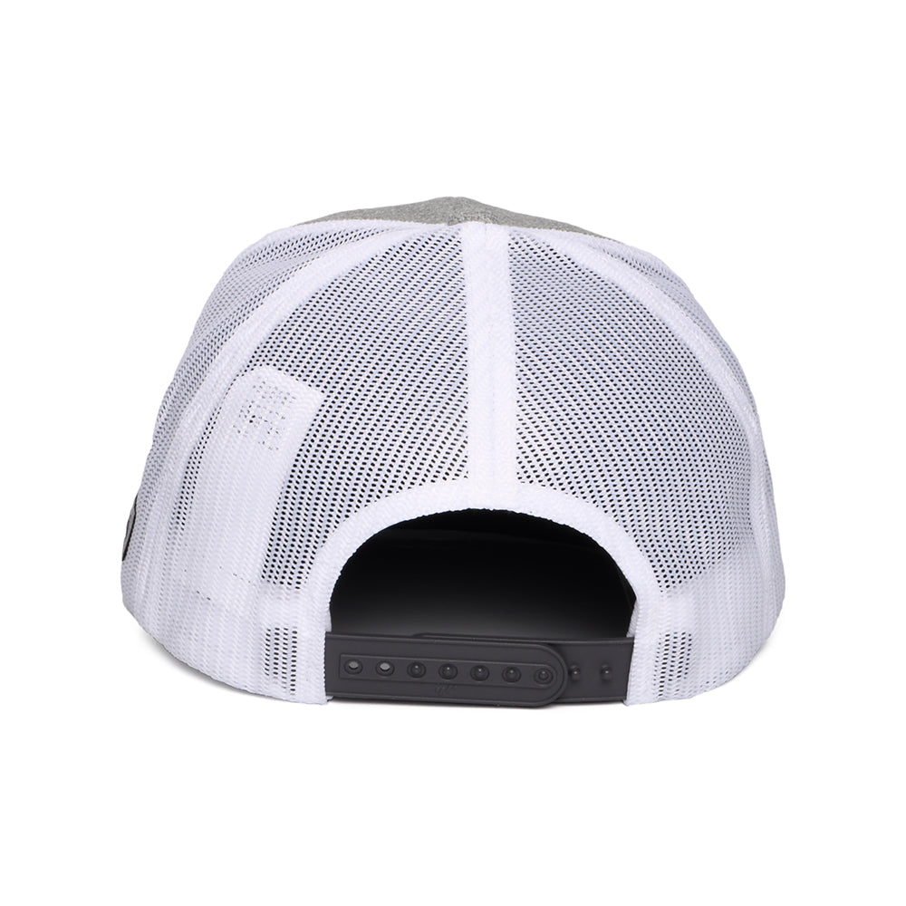 Gorra de camionero Mount Hood Circle Mesh de Columbia - Gris Jaspeado-Blanco