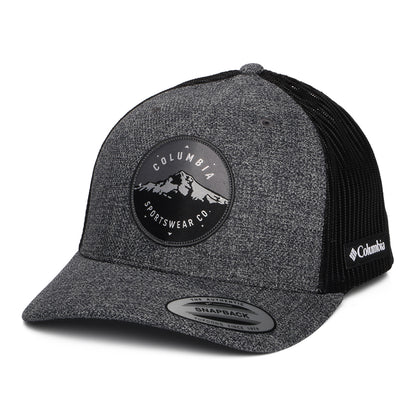 Gorra de camionero Mount Hood Circle Mesh de Columbia - Antracita Jaspeado-Negro