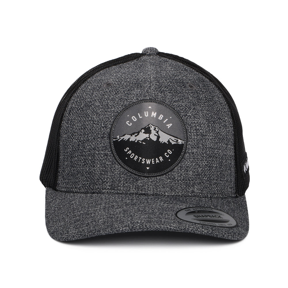 Gorra de camionero Mount Hood Circle Mesh de Columbia - Antracita Jaspeado-Negro