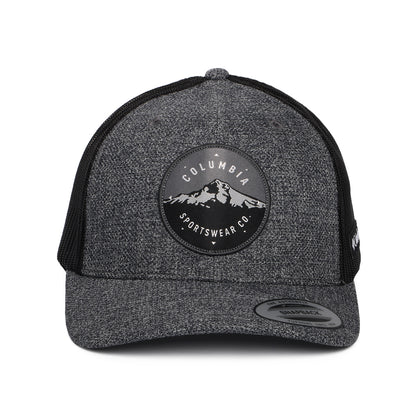 Gorra de camionero Mount Hood Circle Mesh de Columbia - Antracita Jaspeado-Negro