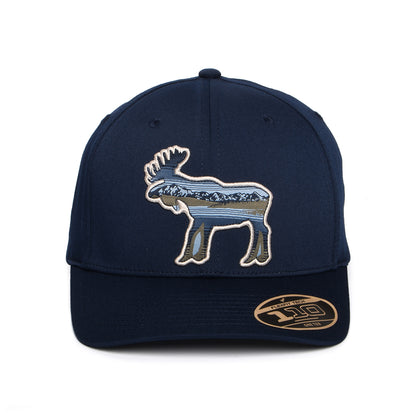 Gorra Snapback Scenic Moose Lost Lager 110 Flexfit de Columbia - Azul Marino