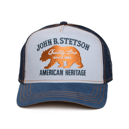 Gorra de camionero Oso de Stetson - Azul Claro-Azul