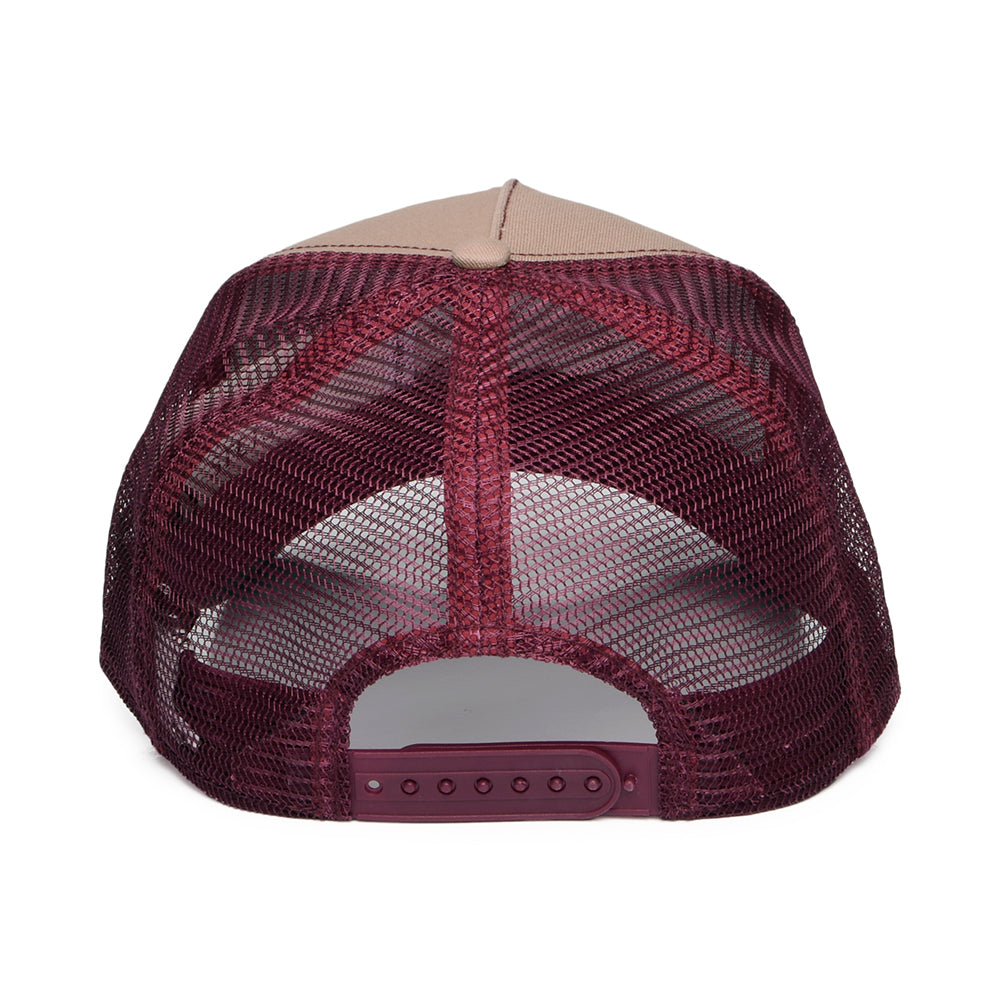 Gorra Trucker Great Plains de Stetson - Marrón-Vino