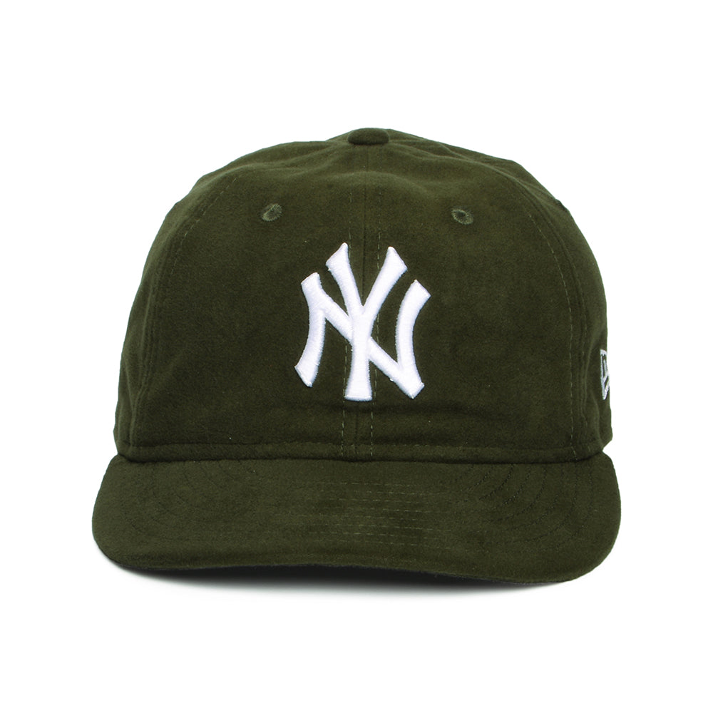 Gorra de béisbol 59FIFTY con corona retro - MLB Molesquín Premium New York Yankees de New Era - Verde Oscuro-Blanco