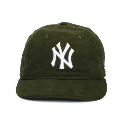 Gorra de béisbol 59FIFTY con corona retro - MLB Molesquín Premium New York Yankees de New Era - Verde Oscuro-Blanco