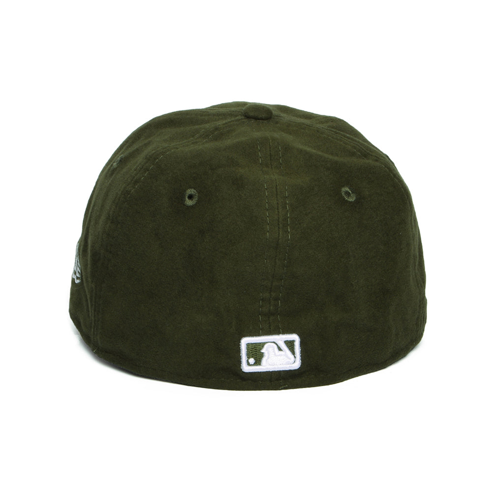Gorra de béisbol 59FIFTY con corona retro - MLB Molesquín Premium New York Yankees de New Era - Verde Oscuro-Blanco