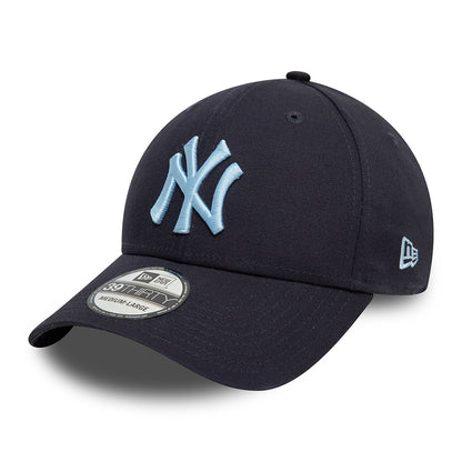Gorra de béisbol 39THIRTY MLB League Essential I New York Yankees de New Era - Azul Marino-Azul Cielo