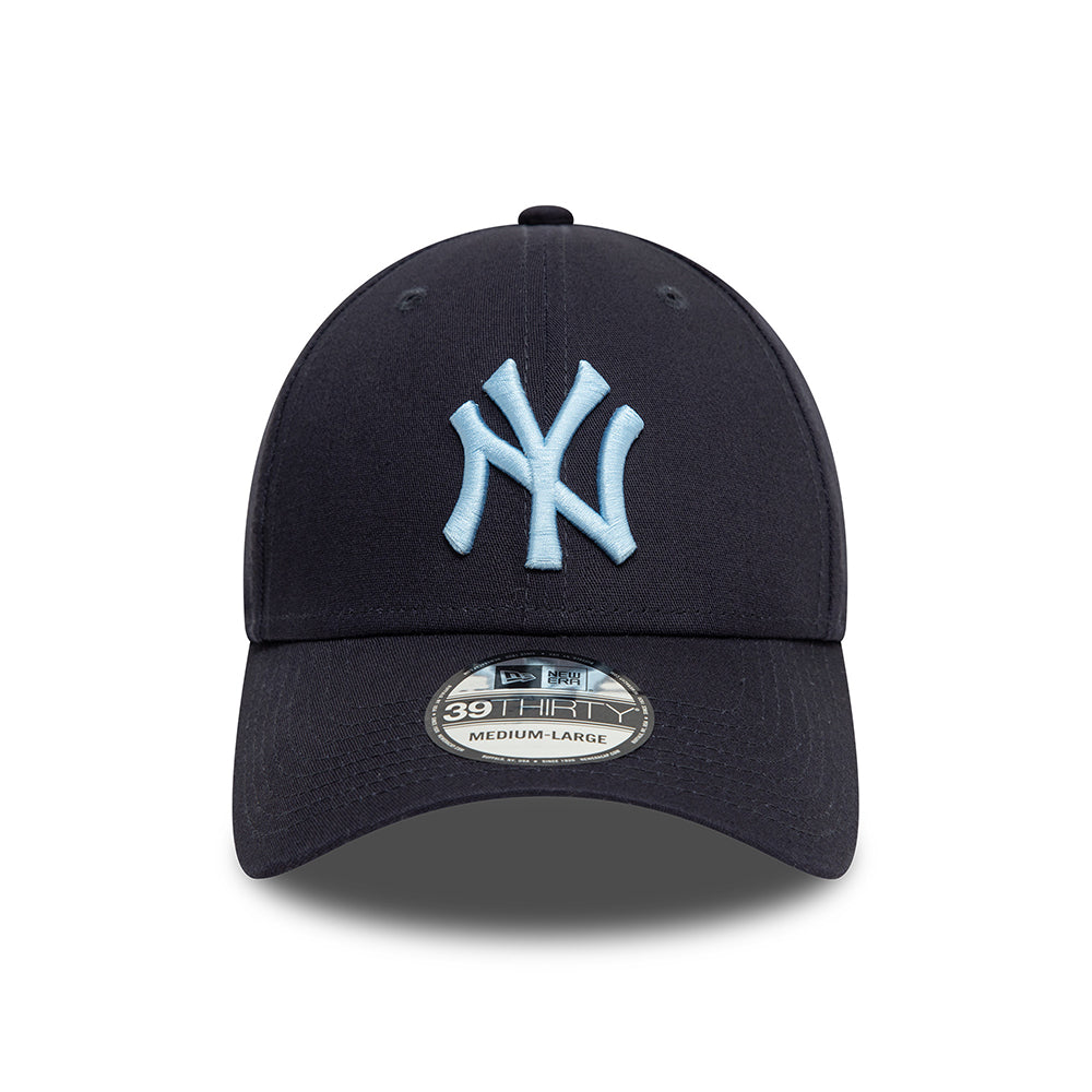 Gorra de béisbol 39THIRTY MLB League Essential I New York Yankees de New Era - Azul Marino-Azul Cielo
