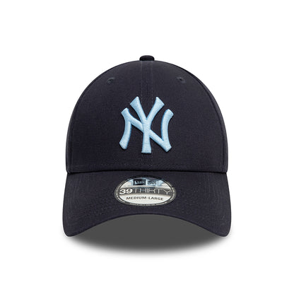 Gorra de béisbol 39THIRTY MLB League Essential I New York Yankees de New Era - Azul Marino-Azul Cielo