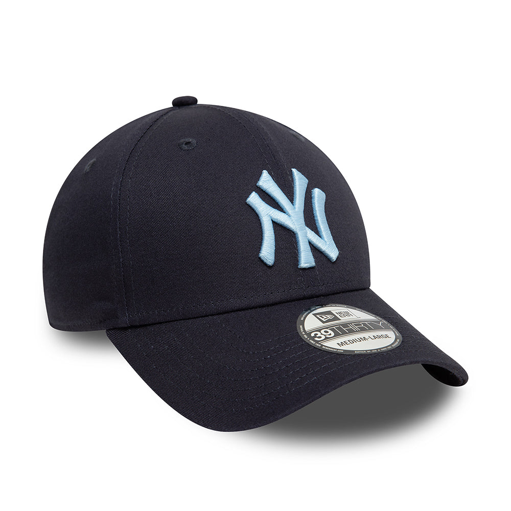 Gorra de béisbol 39THIRTY MLB League Essential I New York Yankees de New Era - Azul Marino-Azul Cielo
