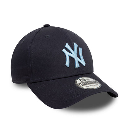 Gorra de béisbol 39THIRTY MLB League Essential I New York Yankees de New Era - Azul Marino-Azul Cielo