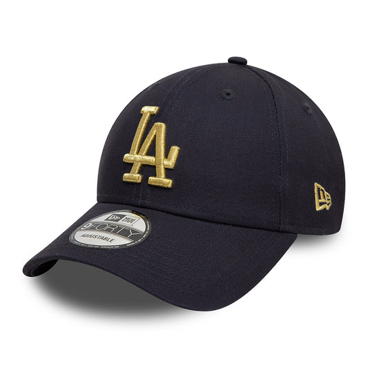 Gorra de béisbol 9FORTY MLB Metallic L.A. Dodgers de New Era - Azul Marino-Dorado