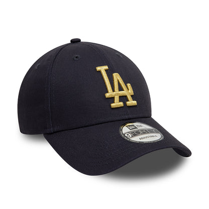 Gorra de béisbol 9FORTY MLB Metallic L.A. Dodgers de New Era - Azul Marino-Dorado
