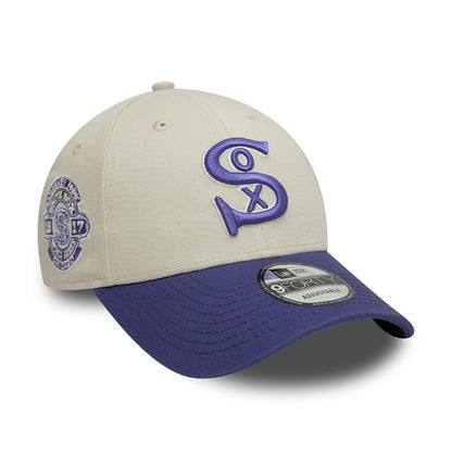 Gorra de béisbol 9FORTY - MLB World Series Patch Chicago White Sox de New Era - Blanco Marfil-Tinta