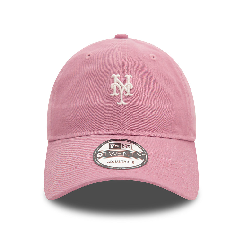 Gorra de béisbol 9TWENTY - MLB Mini Washed New York Mets de New Era - Rosa Oscuro