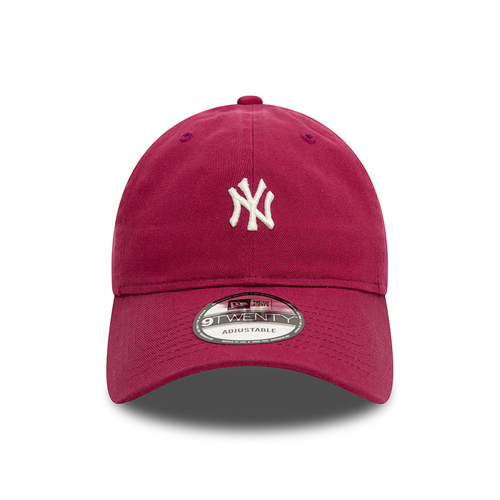 Gorra de béisbol 9TWENTY - MLB Mini Washed New York Yankees de New Era - Rojo Cereza