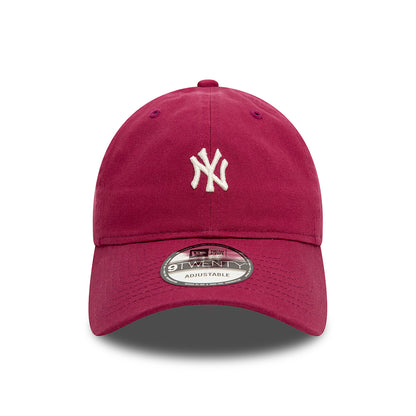 Gorra de béisbol 9TWENTY - MLB Mini Washed New York Yankees de New Era - Rojo Cereza
