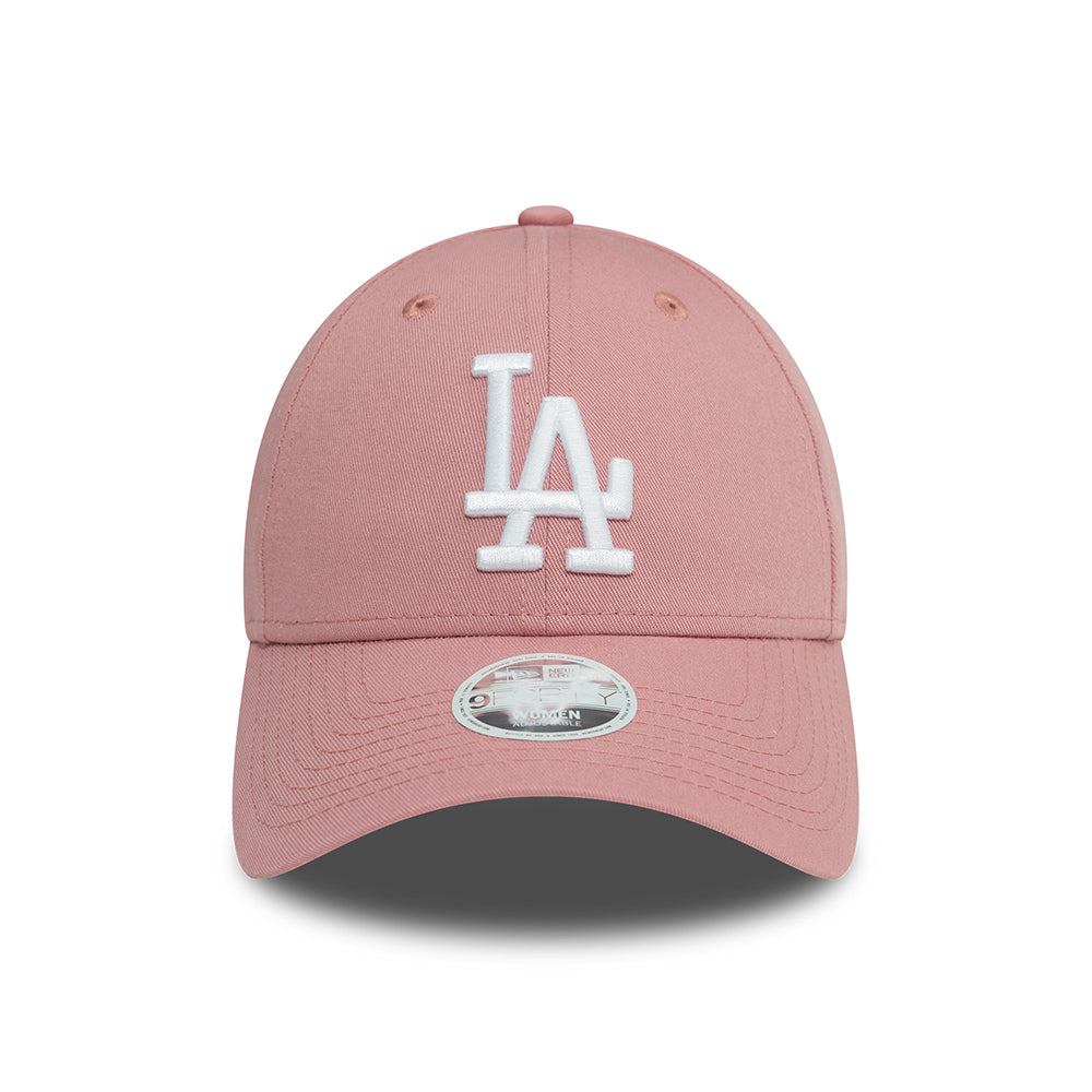 Gorra de béisbol 9FORTY MLB League Essential L.A. Dodgers de New Era - Rosa Oscuro-Blanco